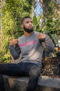 CurlMob Grey Crew Neck